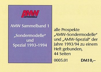 AMW DAUER-SERIEN • NEUHEITEN 1995 Detail Seite 12