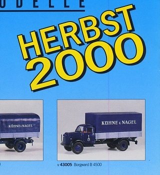 Detail Herbst-Neuheiten 2000 ohne Preise