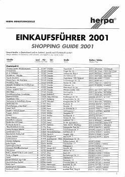 Einkaufsführer 2001