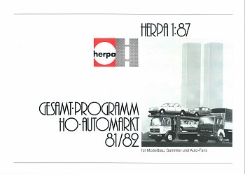 Herpa Gesamtprogramm 1981/82 ab Februar 1981