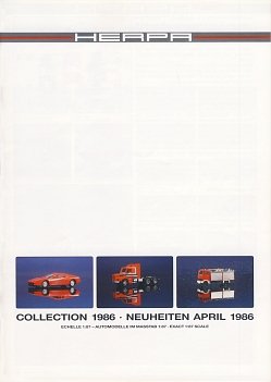 Herpa Collection 1986 und Neuheiten April 1986