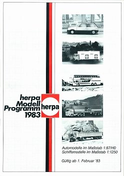 Herpa Programm 1983 V1 Seite 1