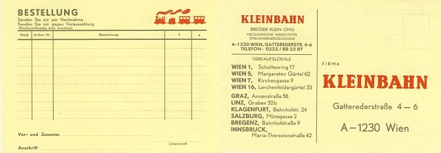 Bestellkarte 1980 2