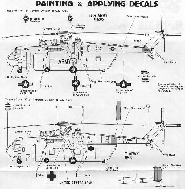 Sikorsky CH-54 Skycrane Bausatz von Tamya Bauplan Teil 2