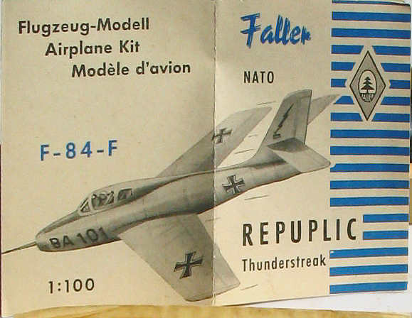 F-84-F NATO-Jagdbomber Bauanleitung aus den 50er Jhren
