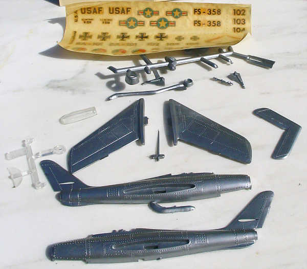 F-84-F NATO-Jagdbomber Teile