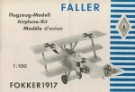 Fokker Dr.1 1917 Bauanleitung aus Verpackung 1