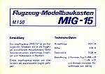 Mig-15 Bauanleitung