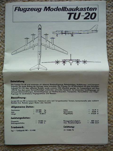 TU-20 Bauanleitung Titelseite