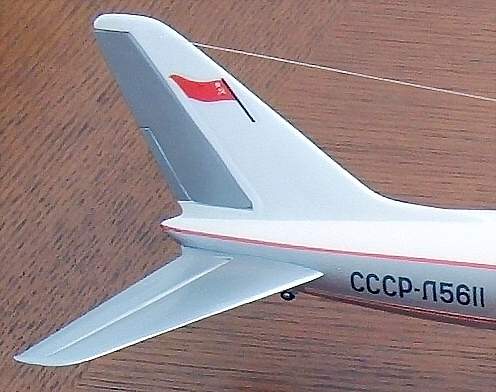 TU-114 gebautes Modell Detail