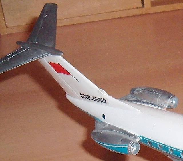TU-114 Detail gebautes Modell