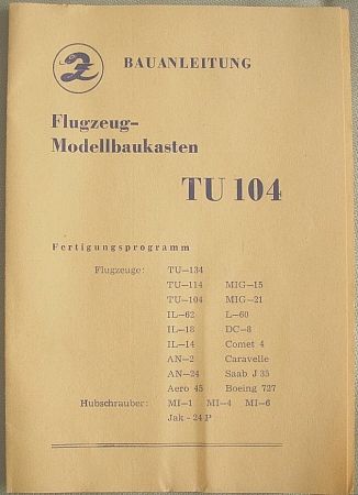 TU-104 Bauanleitung