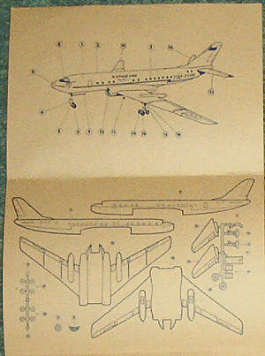 TU-104 Bauanleitung, Zeichnungsseiten