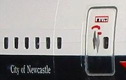 Boeing 747 BA Bild fertig Detail 5 Schriftzug