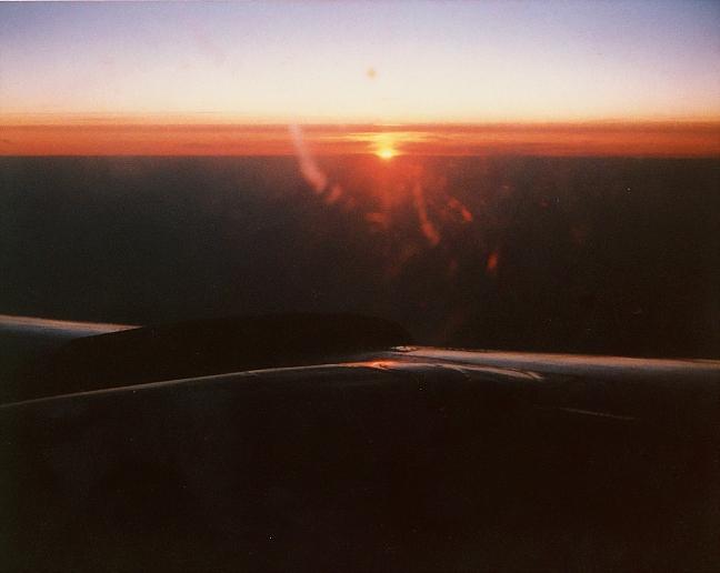 TU-134 Sonnenuntergang