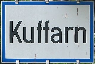 Kuffarn am Jauerling, Ortsschild