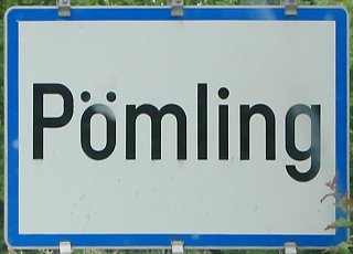 Pömling am Jauerling, Ortsschild