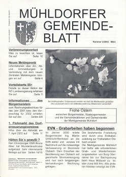 Mühldorfer Gemeindeblatt 2/2002