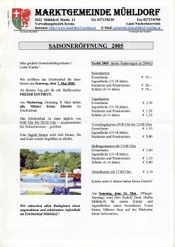 Mühldorfer Gemeindeblatt Nr. 05/2005 Mai