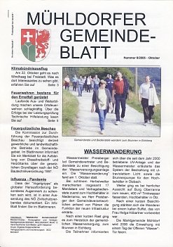 Mühldorfer Gemeindeblatt Nr. 08/2005 Oktober