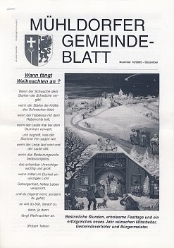 Mühldorfer Gemeindeblatt Nr. 5/2003 Dezember