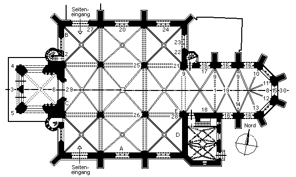 Plan der Frauenkirche