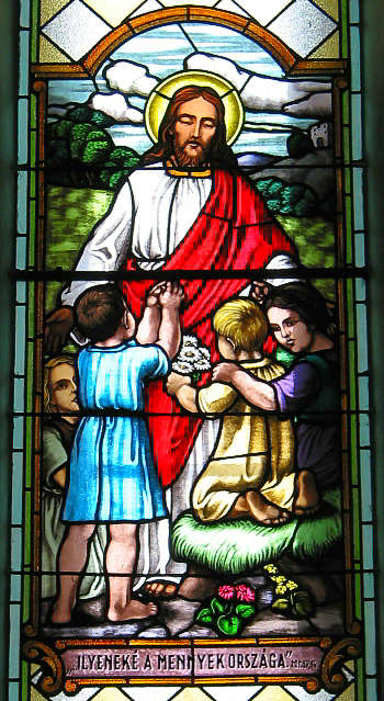 Glasfenster Kinder Mai 2005
