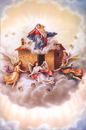 Übertragung des heiligen Hauses durch Engel